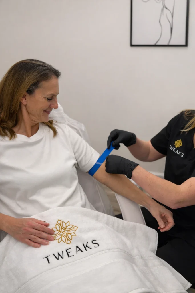 tweaks staff treating patient