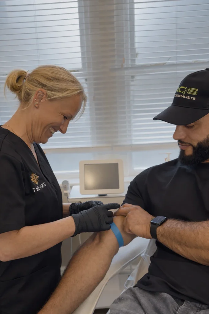Racheal Treating a patient